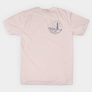 East Coast Lighthouse - Deepwater Navy T-Shirt